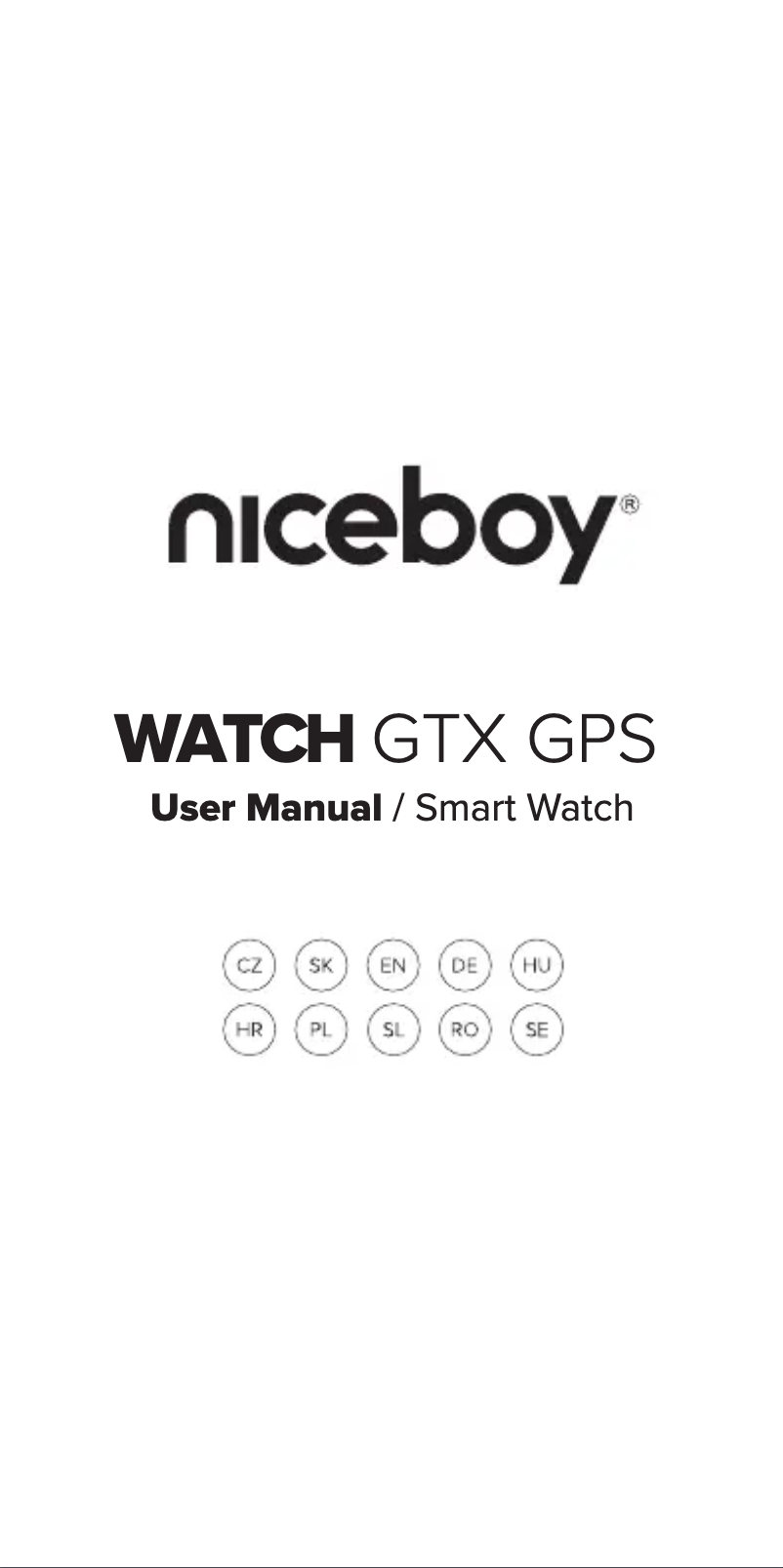 Imagen de la primera página del manual del dispositivo WATCH GTX GPS