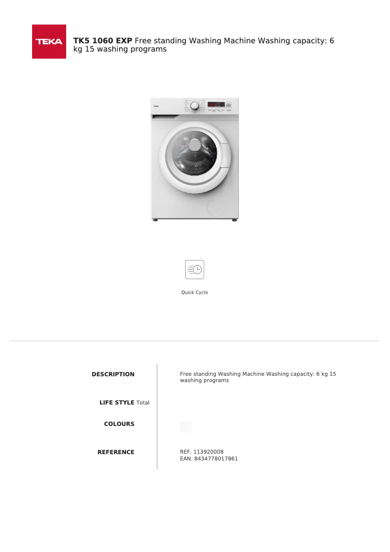 Imagen de la primera página del manual del dispositivo TK5 1060 EXP