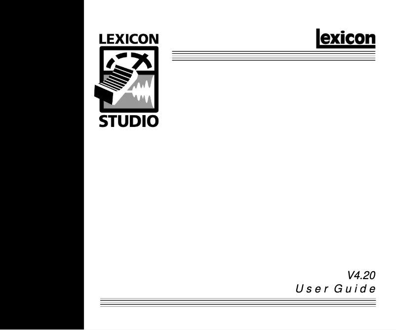 Imagen de la primera página del manual del dispositivo Studio