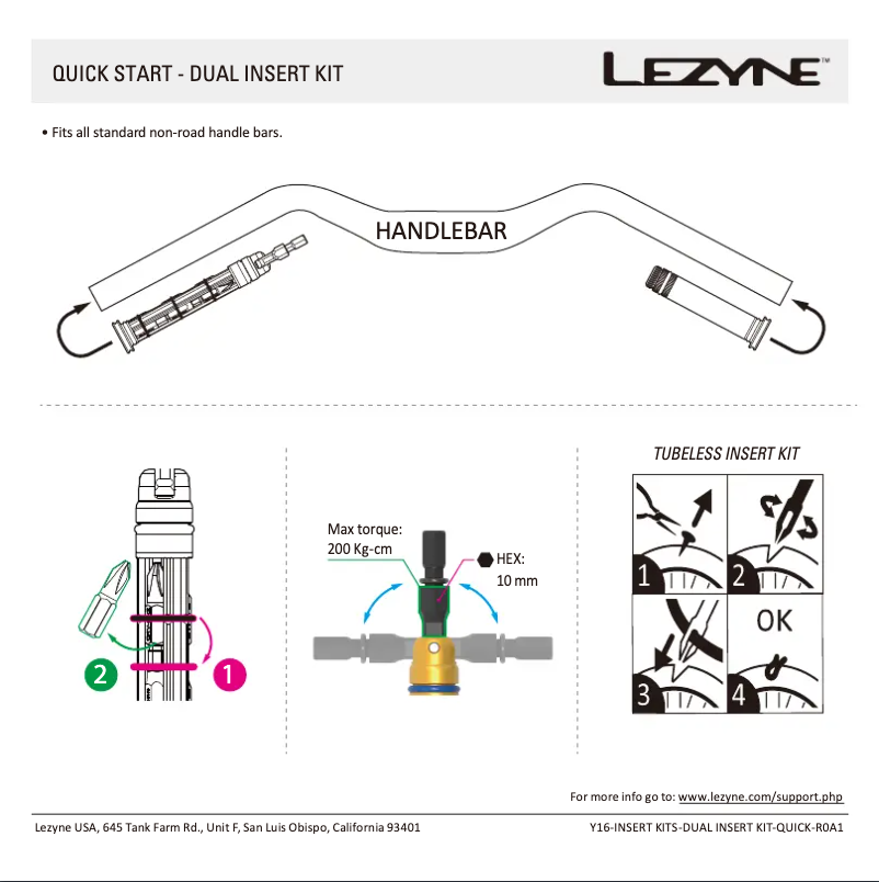 Imagen de la primera página del manual del dispositivo Dual Insert Kit