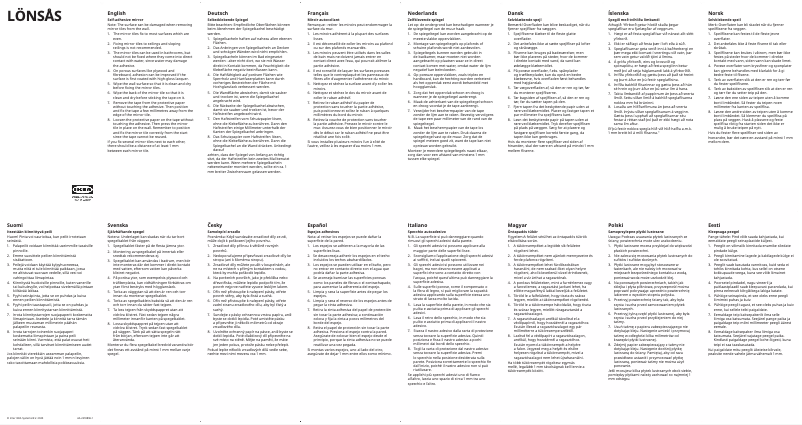 Página 1 del manual Manual de usuario Ikea LÖNSÅS