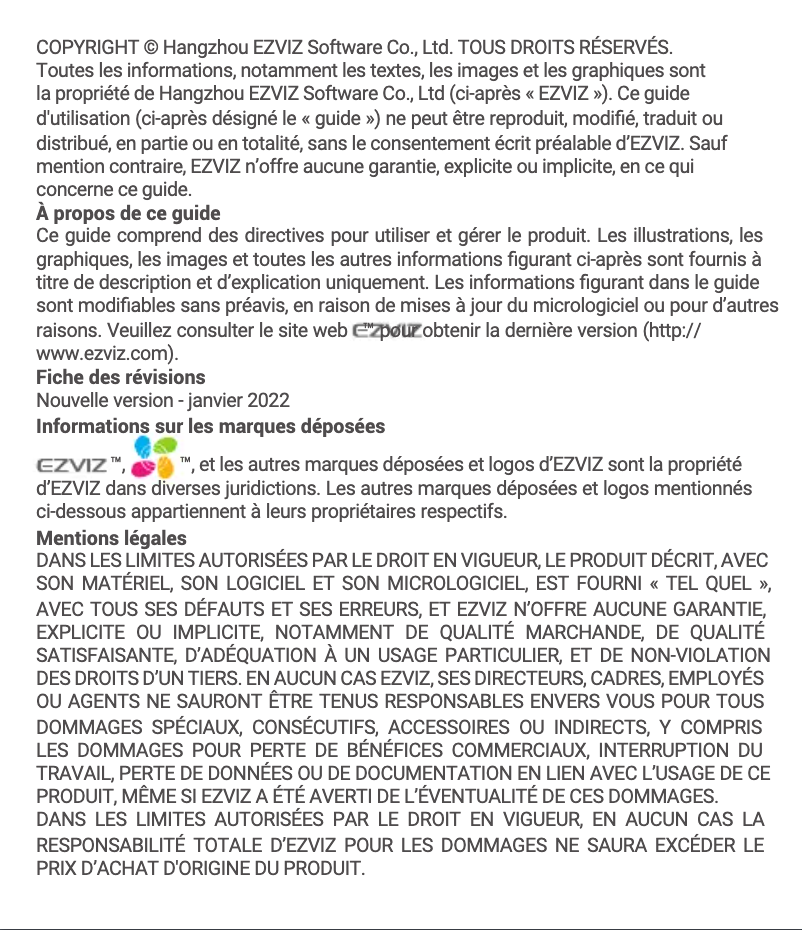 Página nº 1 - Manual de usuario EZVIZ H6c