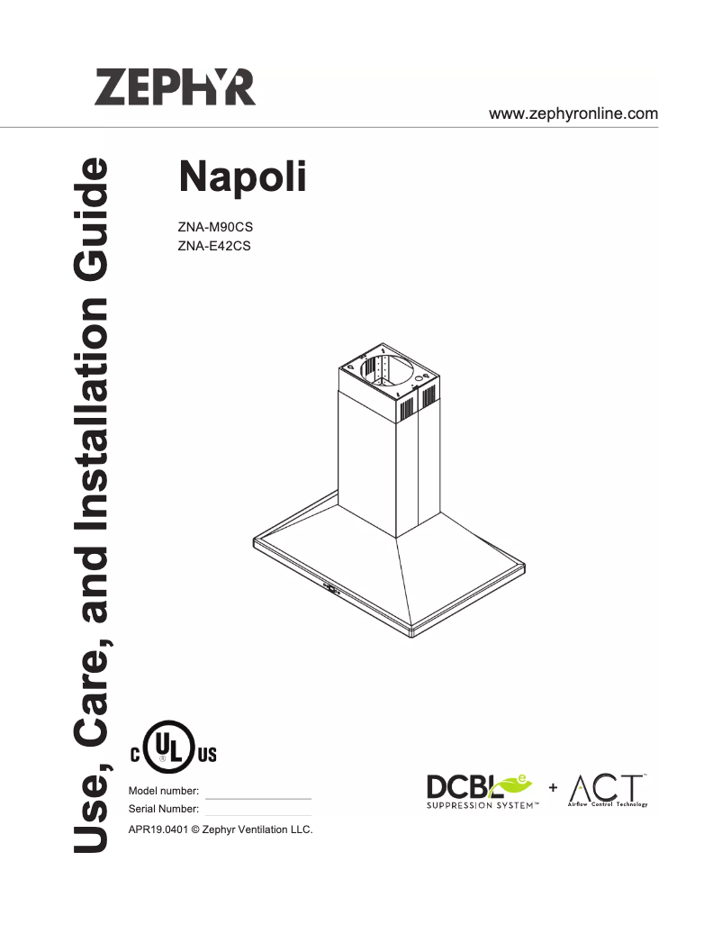 Imagen de la primera página del manual del dispositivo Napoli ZNA-M90CS