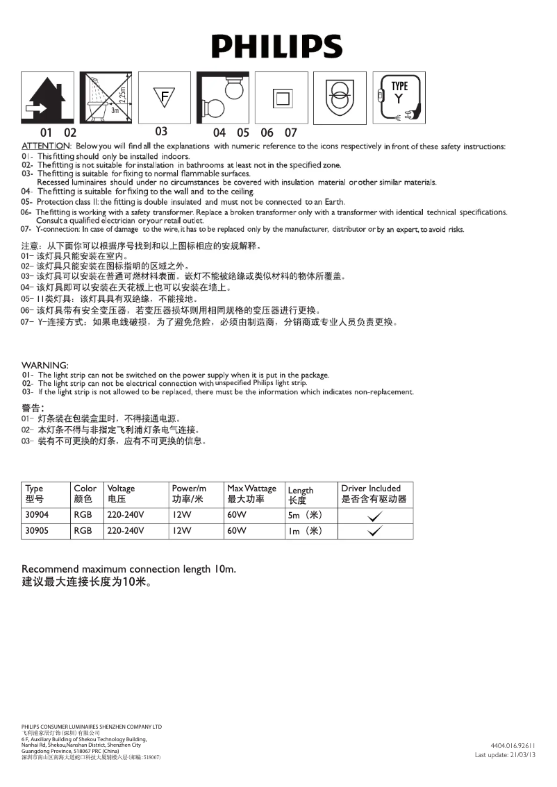 Página nº 1 - Manual de usuario Philips Linea 30905/31/86