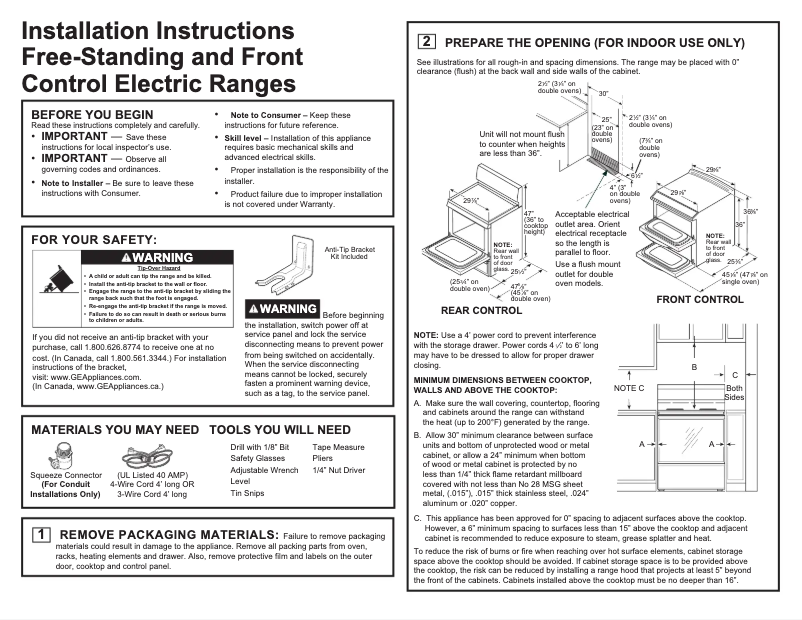 Imagen de la primera página del manual del dispositivo JB258DMWW
