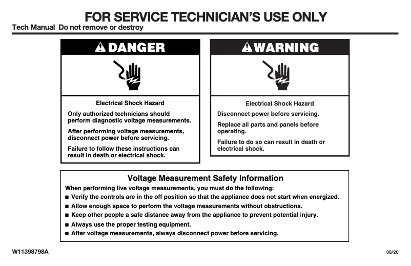 Imagen de la primera página del manual del dispositivo JMW3430LL