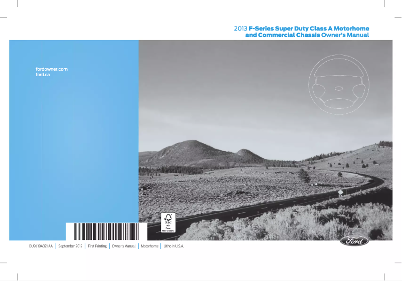 Página 1 del manual Manual de usuario Ford F-53 Motorhome Chassis (2013)