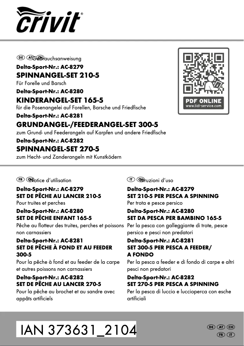 Imagen de la primera página del manual del dispositivo IAN 373631