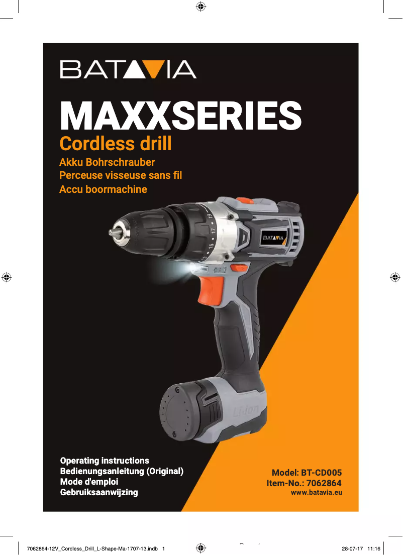 Imagen de la primera página del manual del dispositivo BT-CD005