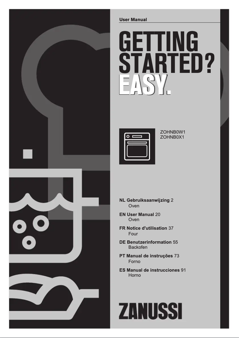 Página 1 del manual Manual de usuario Zanussi ZOHNB0W1