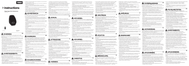 Imagen de la primera página del manual del dispositivo Yepp Mini Windscreen