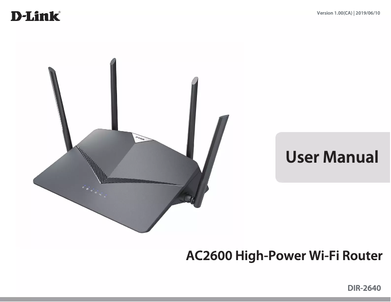 Página 1 del manual Manual de usuario D-Link DIR-2640
