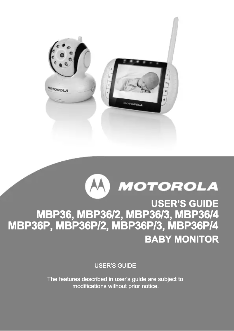 Página 1 del manual Manual de usuario Motorola MBP36