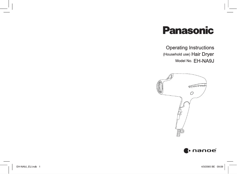 Página 1 del manual Manual de usuario Panasonic EH-NA9J