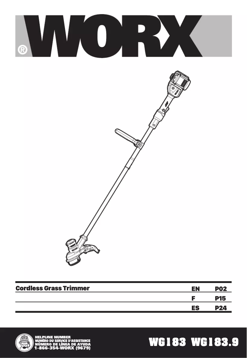 Página nº 1 - Manual de usuario Worx WG183.9