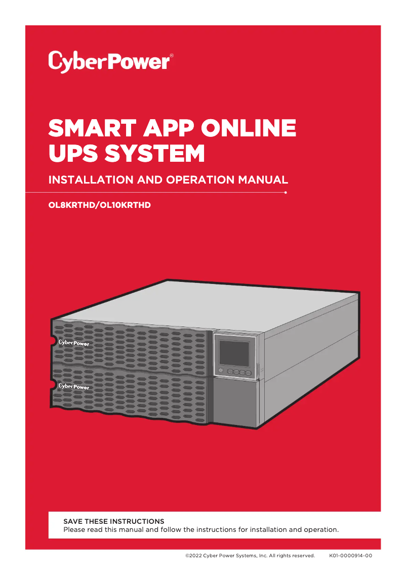 Imagen de la primera página del manual del dispositivo OL8KRTHD