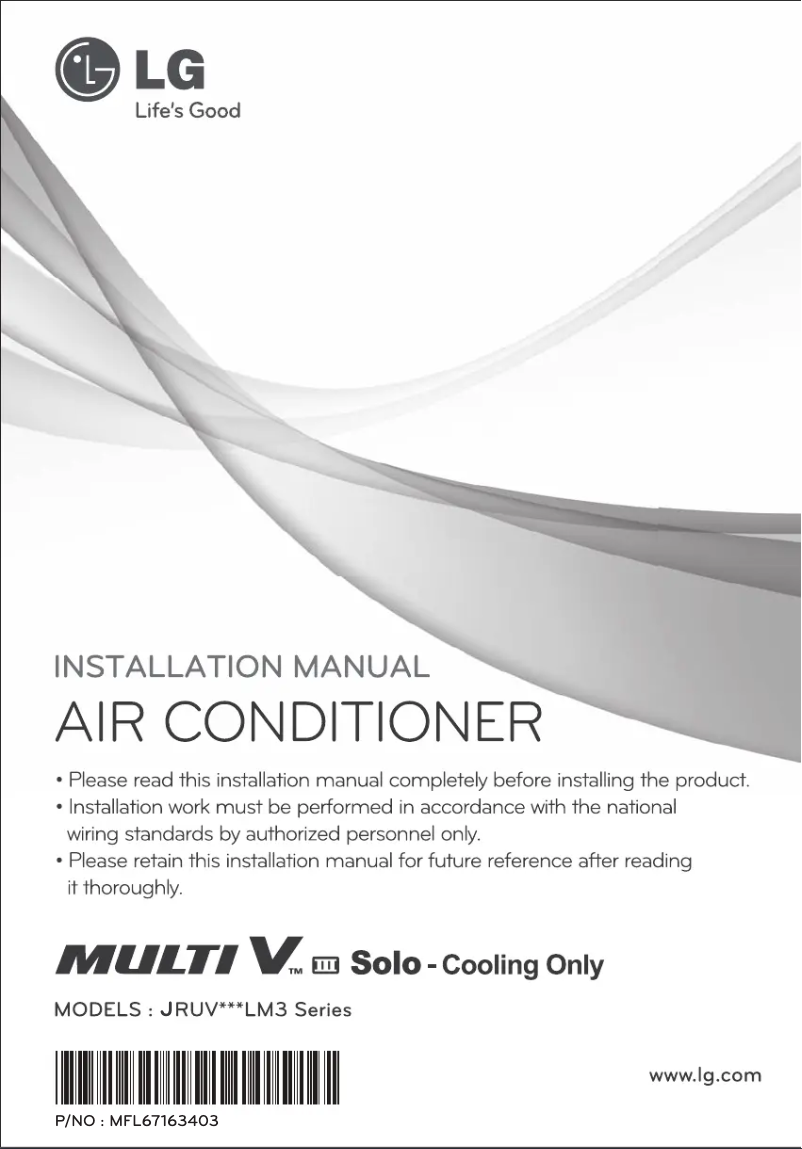 Imagen de la primera página del manual del dispositivo JRUV200LM3