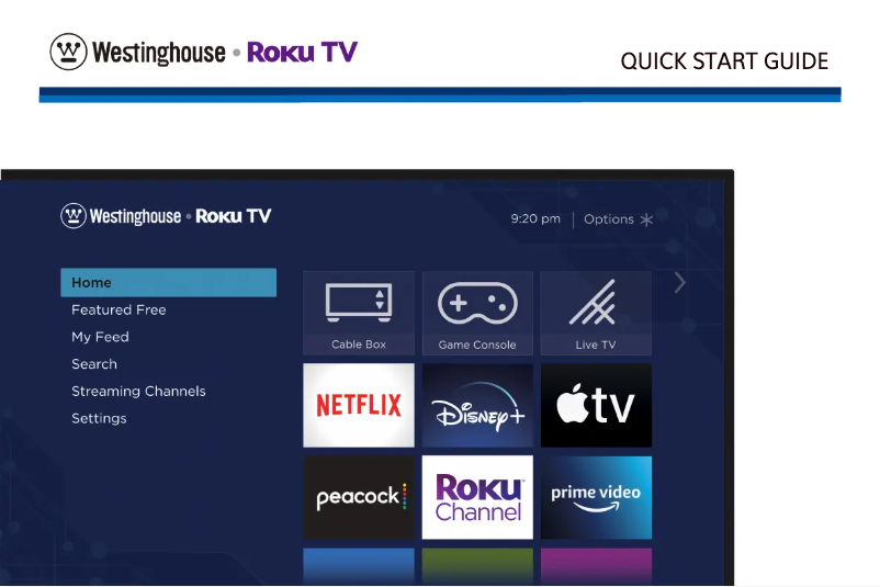 Página 1 del manual Manual de usuario Westinghouse WR55UX4019