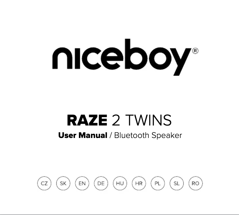 Página 1 del manual Manual de usuario Niceboy RAZE 2 twins