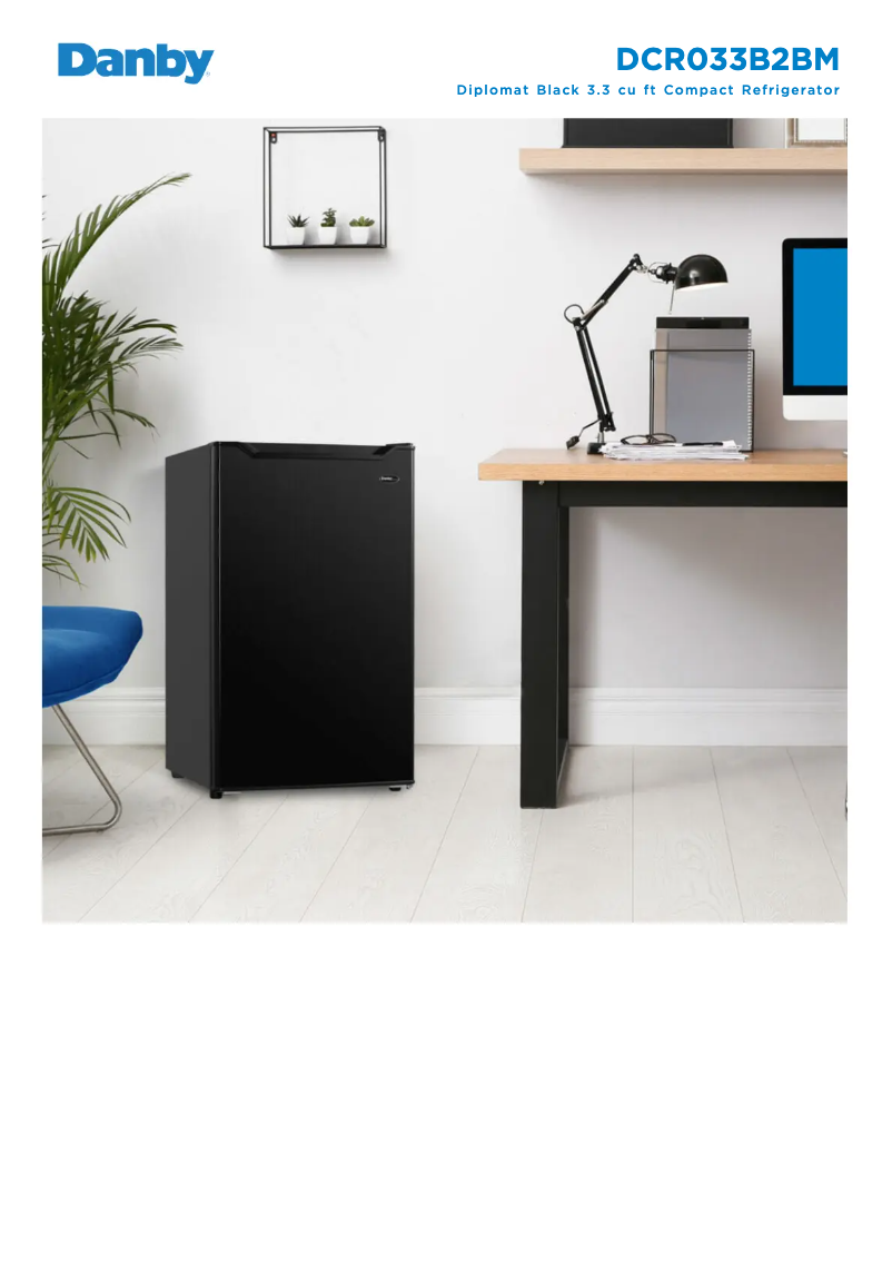 Página nº 1 - Ficha técnica Danby DCR033B2BM