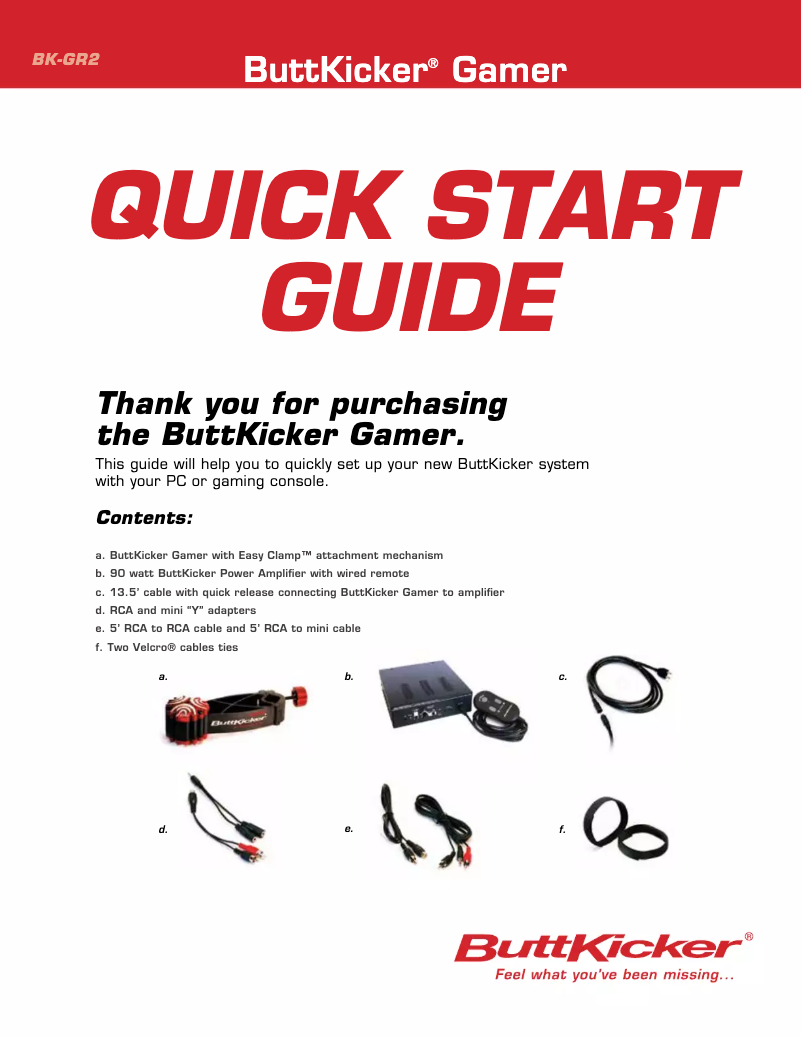 Imagen de la primera página del manual del dispositivo Gamer2 BK-GR2