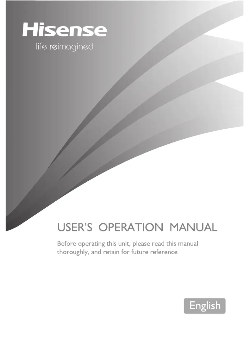 Página 1 del manual Manual de usuario Hisense SBS 518 A+ WE