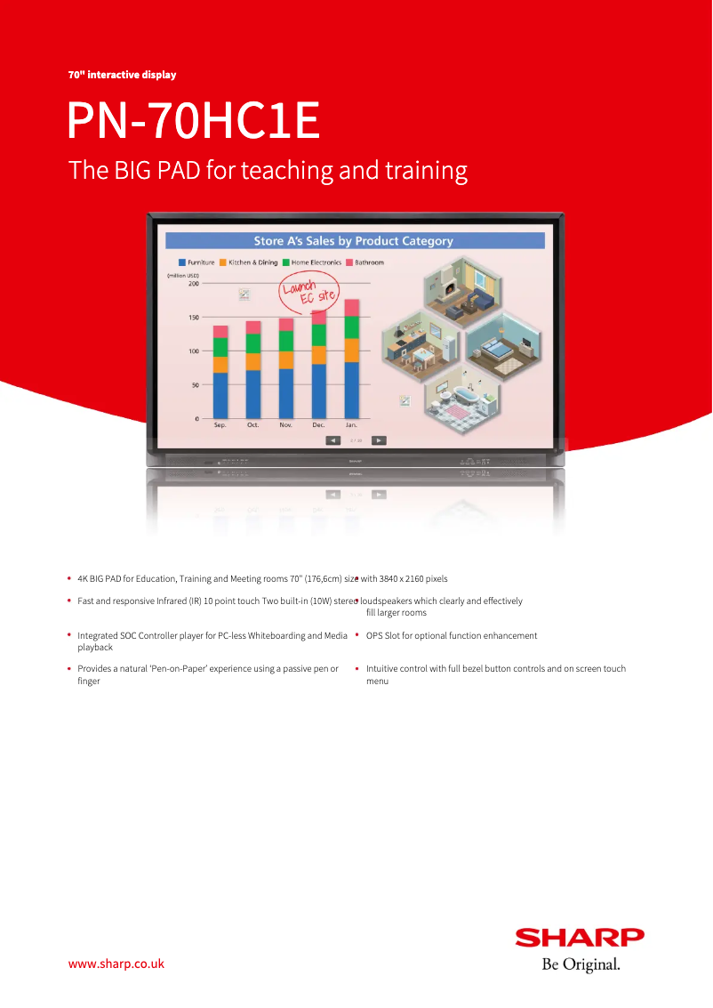 Página nº 1 - Ficha técnica Sharp PN-70HC1E