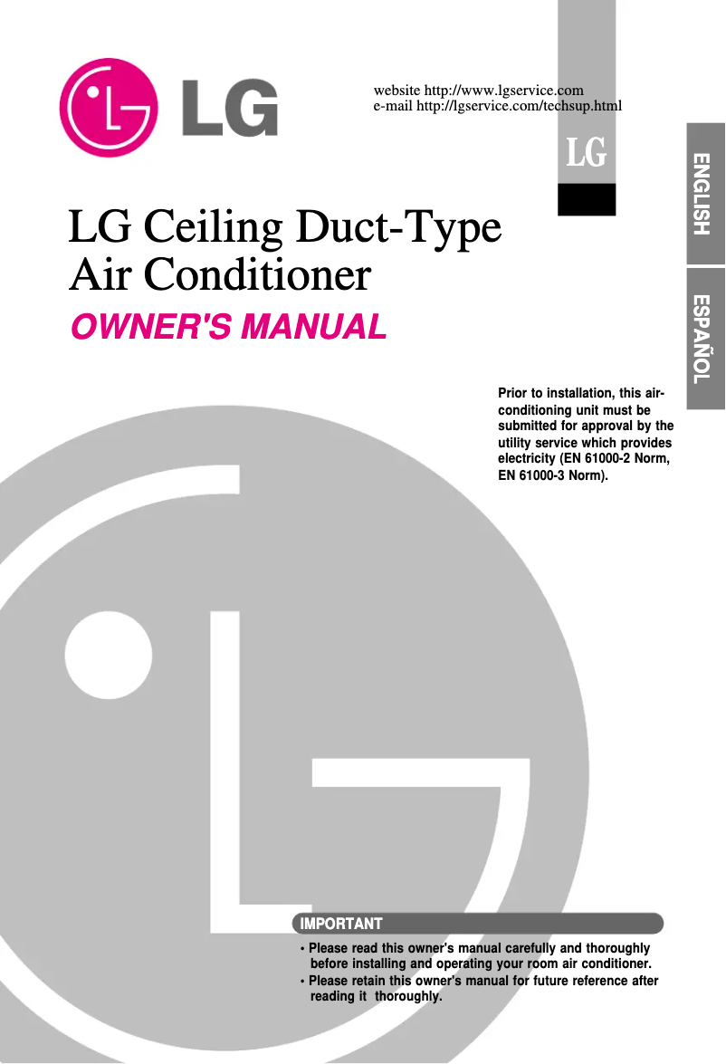 Página 1 del manual Manual de usuario LG ABNH486RLAC