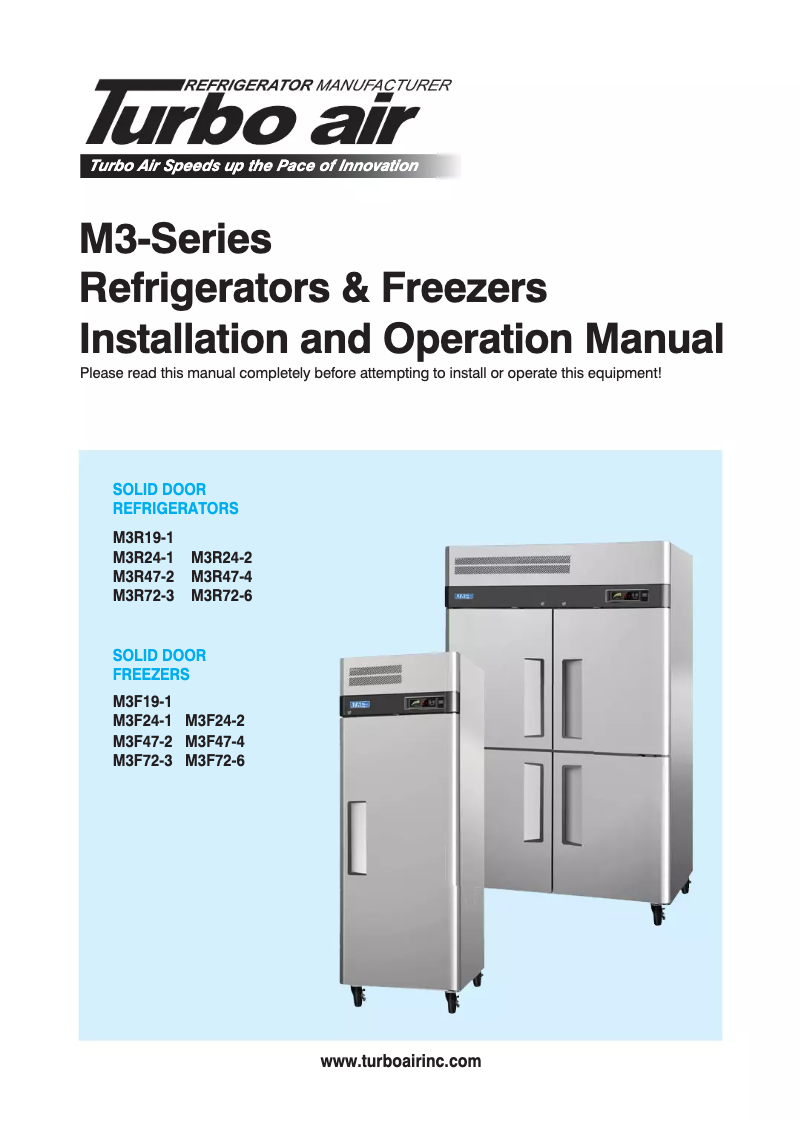 Imagen de la primera página del manual del dispositivo M3R72-3
