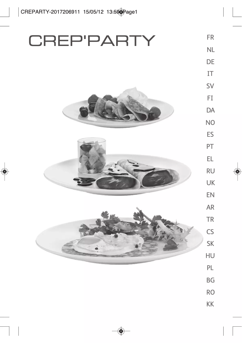 Página 1 del manual Manual de usuario Tefal CrepParty PY605812