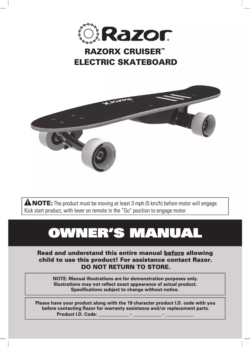 Imagen de la primera página del manual del dispositivo X