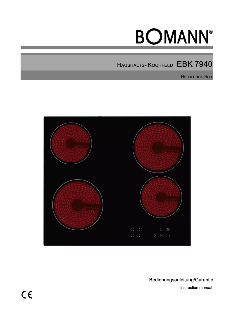 Imagen de la primera página del manual del dispositivo EBK 7940