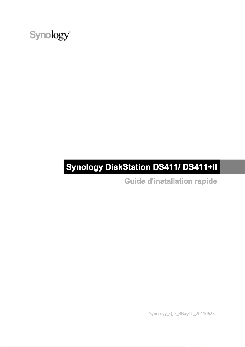 Página nº 1 - Manual de usuario Synology DiskStation DS411