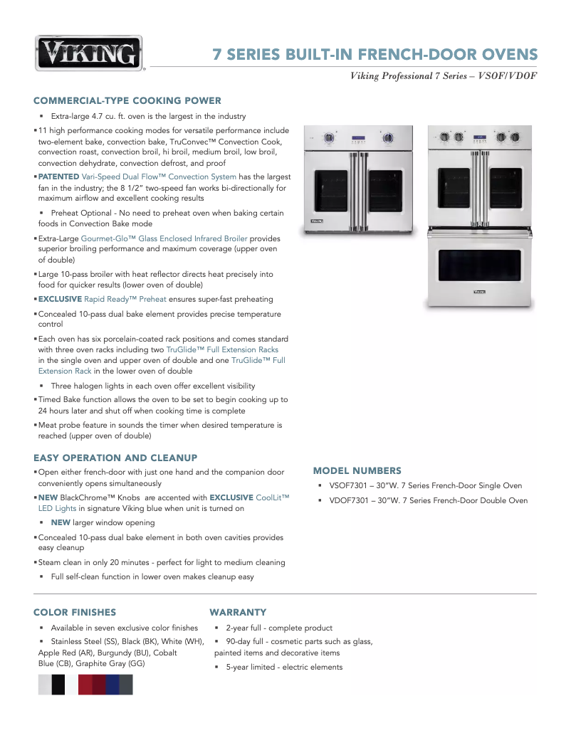 Imagen de la primera página del manual del dispositivo VDOF7301BK