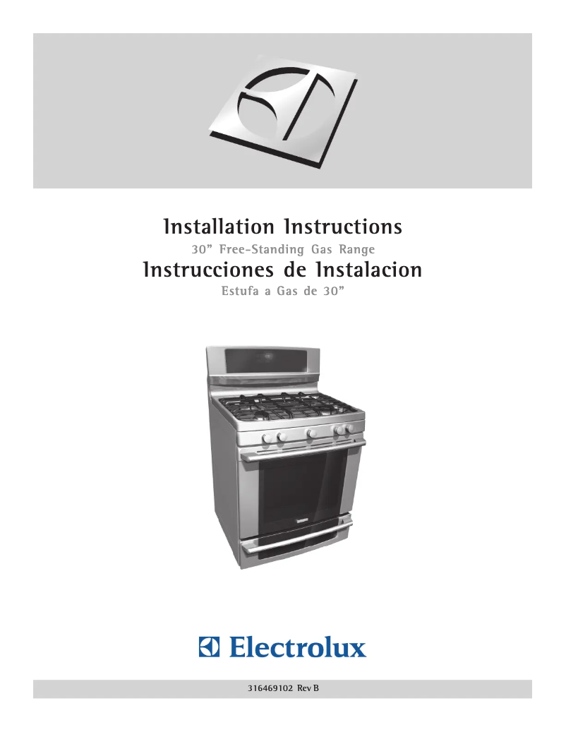 Página 1 del manual Guía de instalación Electrolux EW30GF65GS