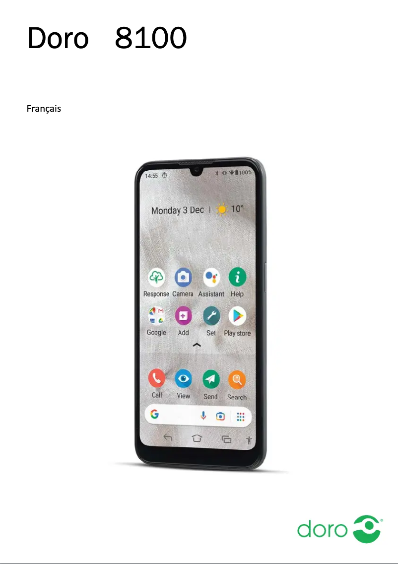 Imagen de la primera página del manual del dispositivo 8100