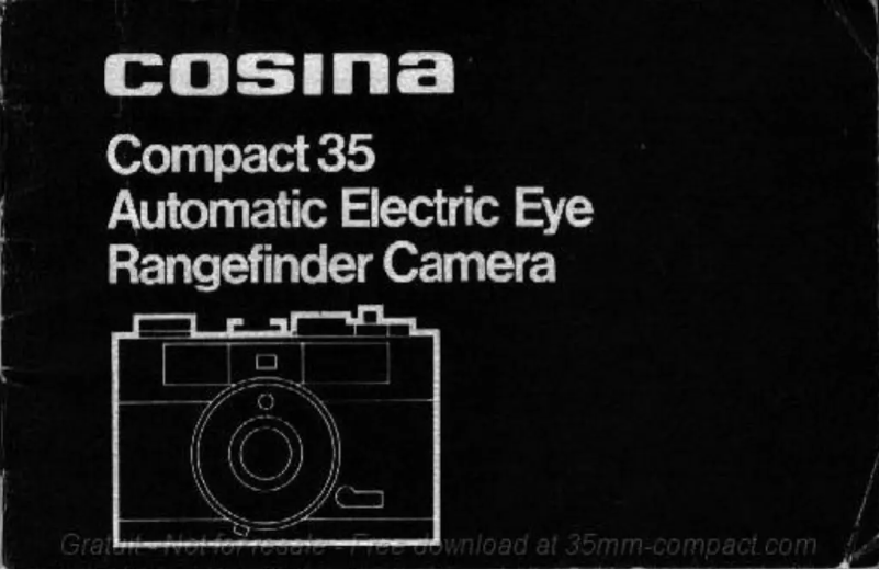 Página 1 del manual Manual de usuario Cosina Compact 35