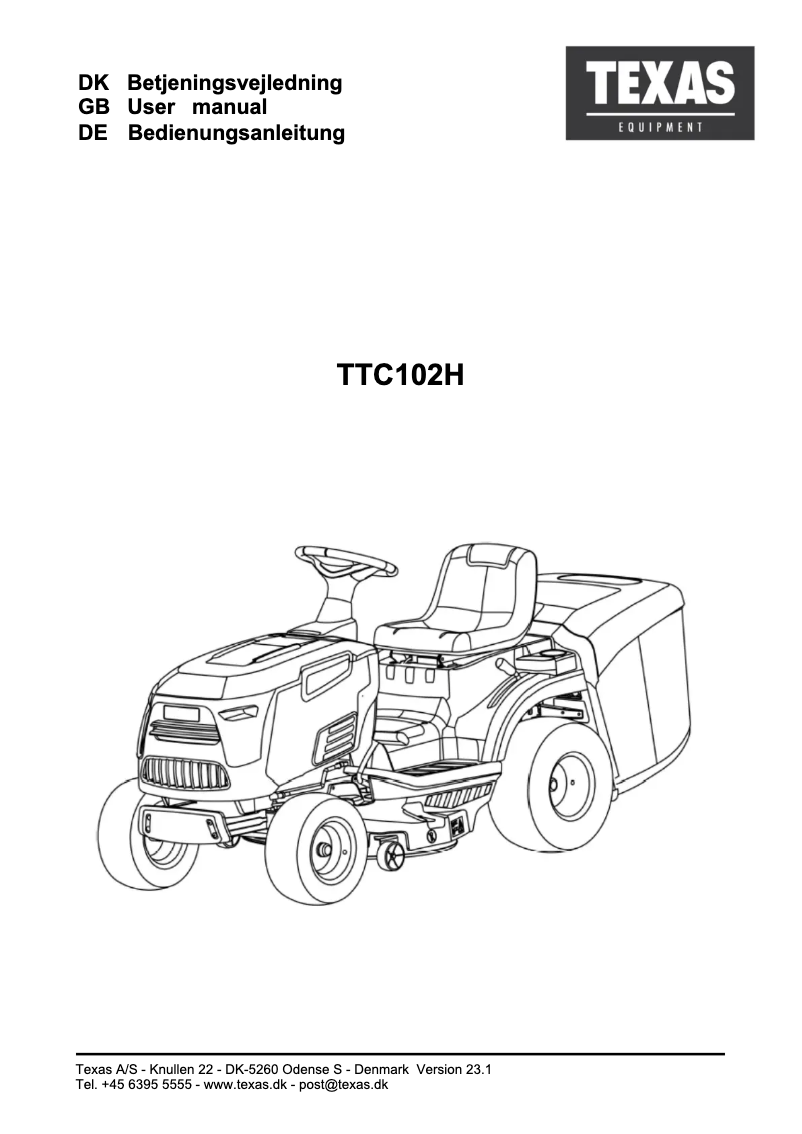 Imagen de la primera página del manual del dispositivo TTC102H