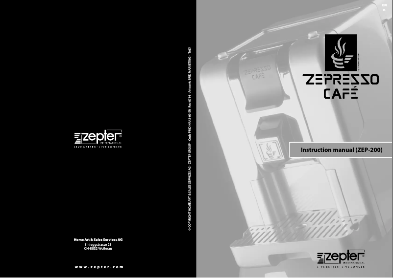Página 1 del manual Manual de usuario Zepter Ze-Presso Cafe ZEP-200
