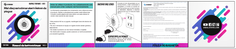 Página 1 del manual Manual de usuario Steren REPELTRONIC-003