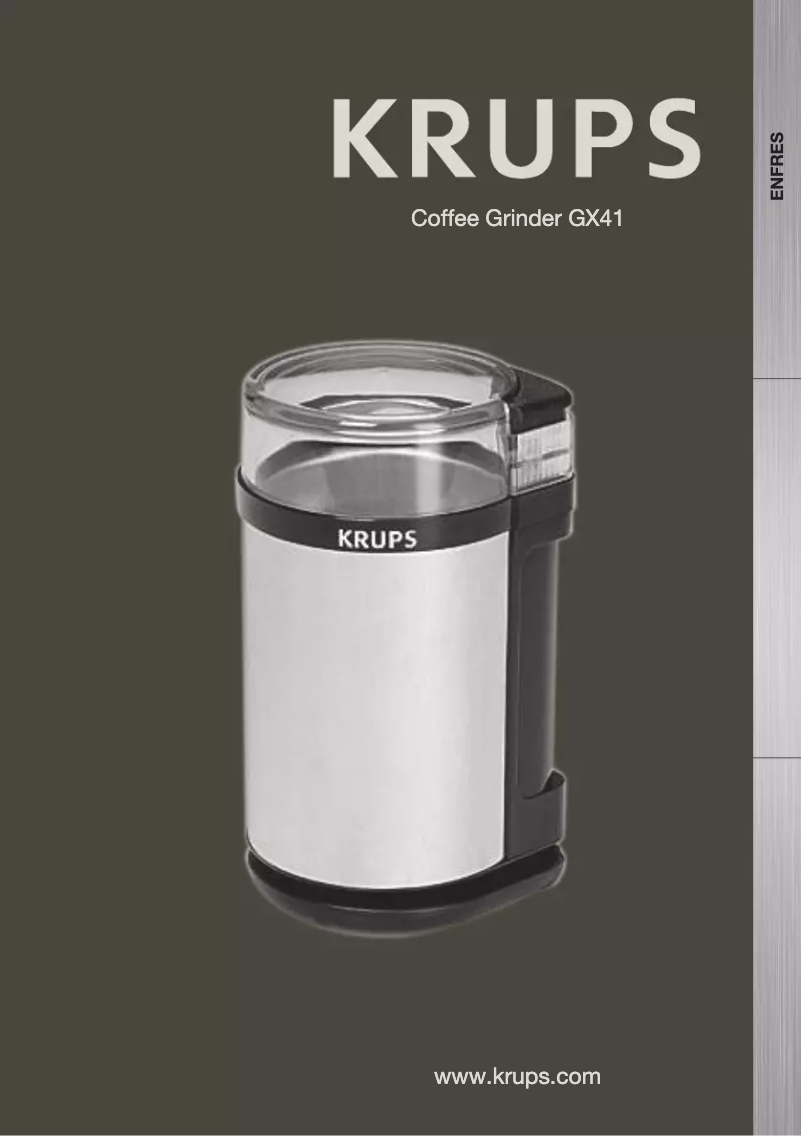 Página 1 del manual Manual de usuario Krups GX4100