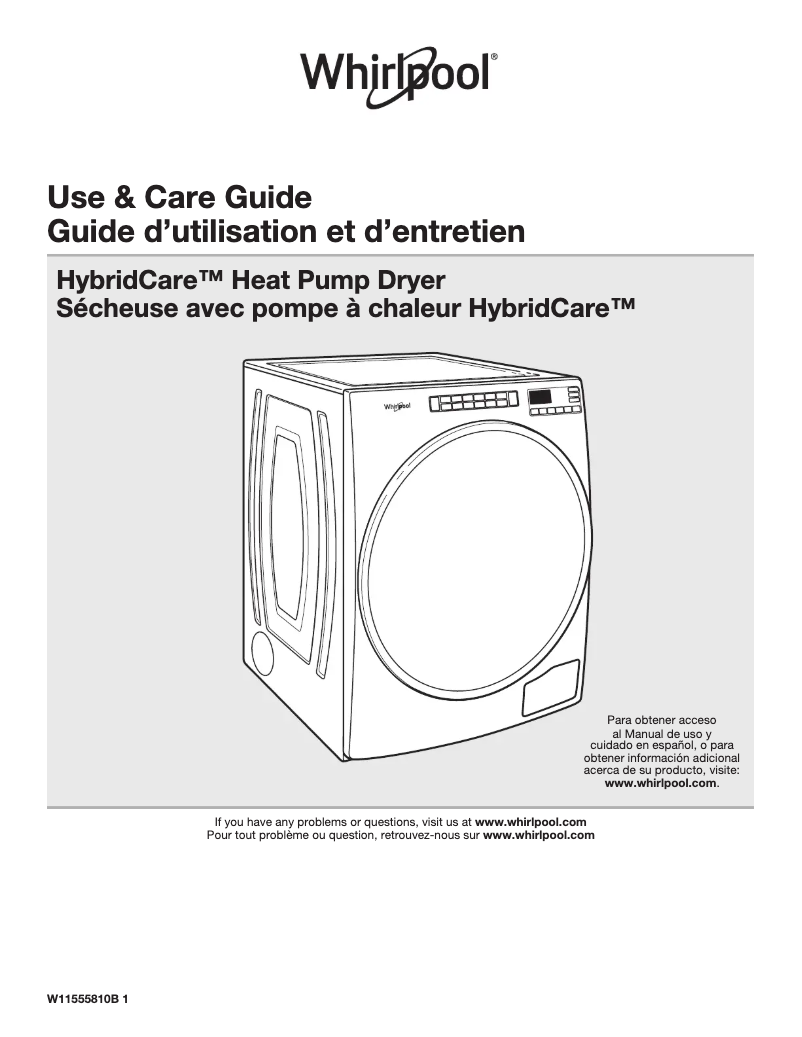Imagen de la primera página del manual del dispositivo WHD862CHC