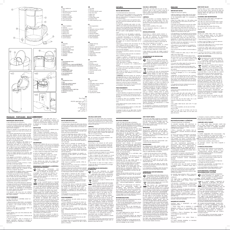 Página 1 del manual Manual de usuario Ufesa Arial 40 CG7220