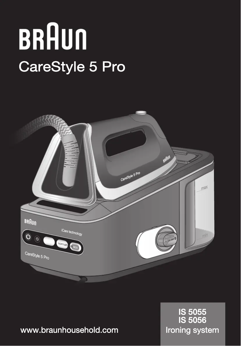 Página nº 1 - Manual de usuario Braun CareStyle 5 Pro IS 5055