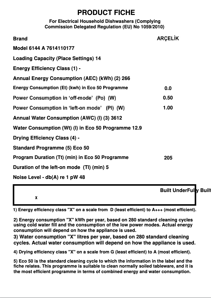 Imagen de la primera página del manual del dispositivo 6144 A
