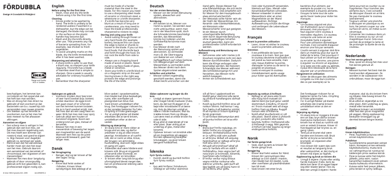 Imagen de la primera página del manual del dispositivo FÖRDUBBLA 004.367.90