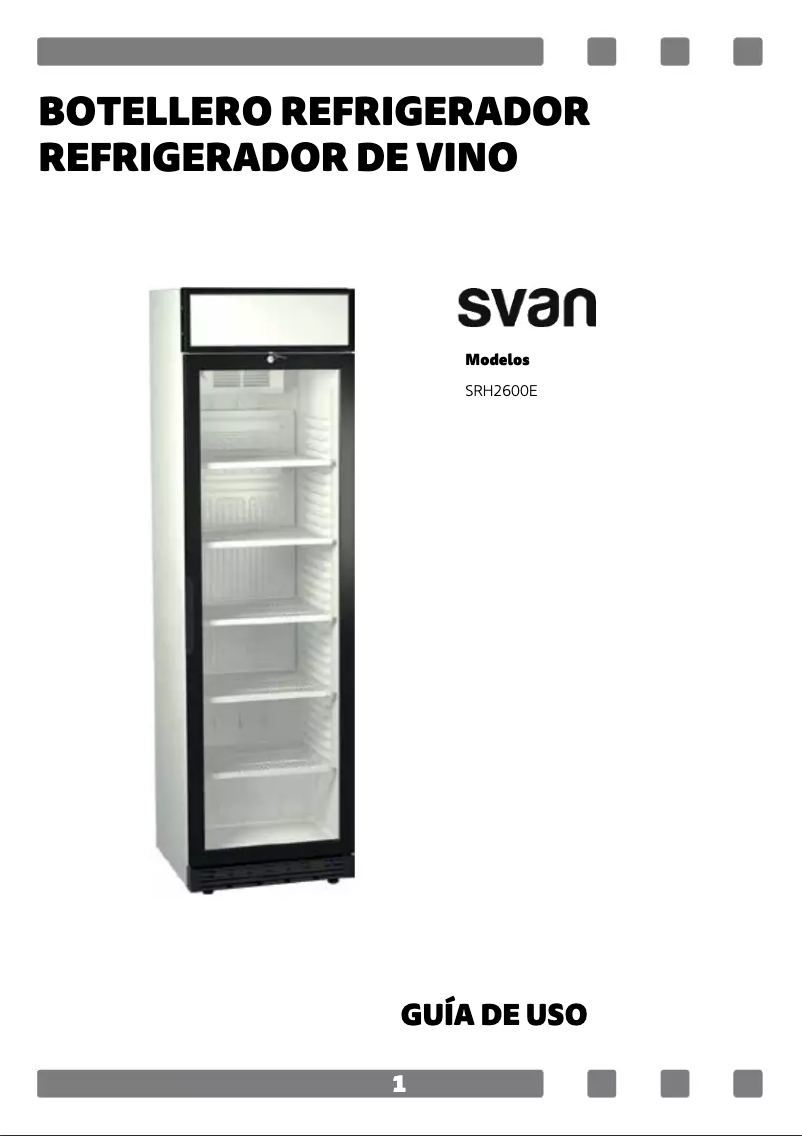Página 1 del manual Manual de usuario SVAN SRH2600E