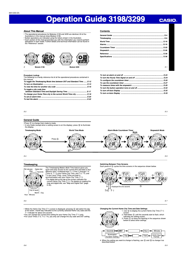 Imagen de la primera página del manual del dispositivo 3299