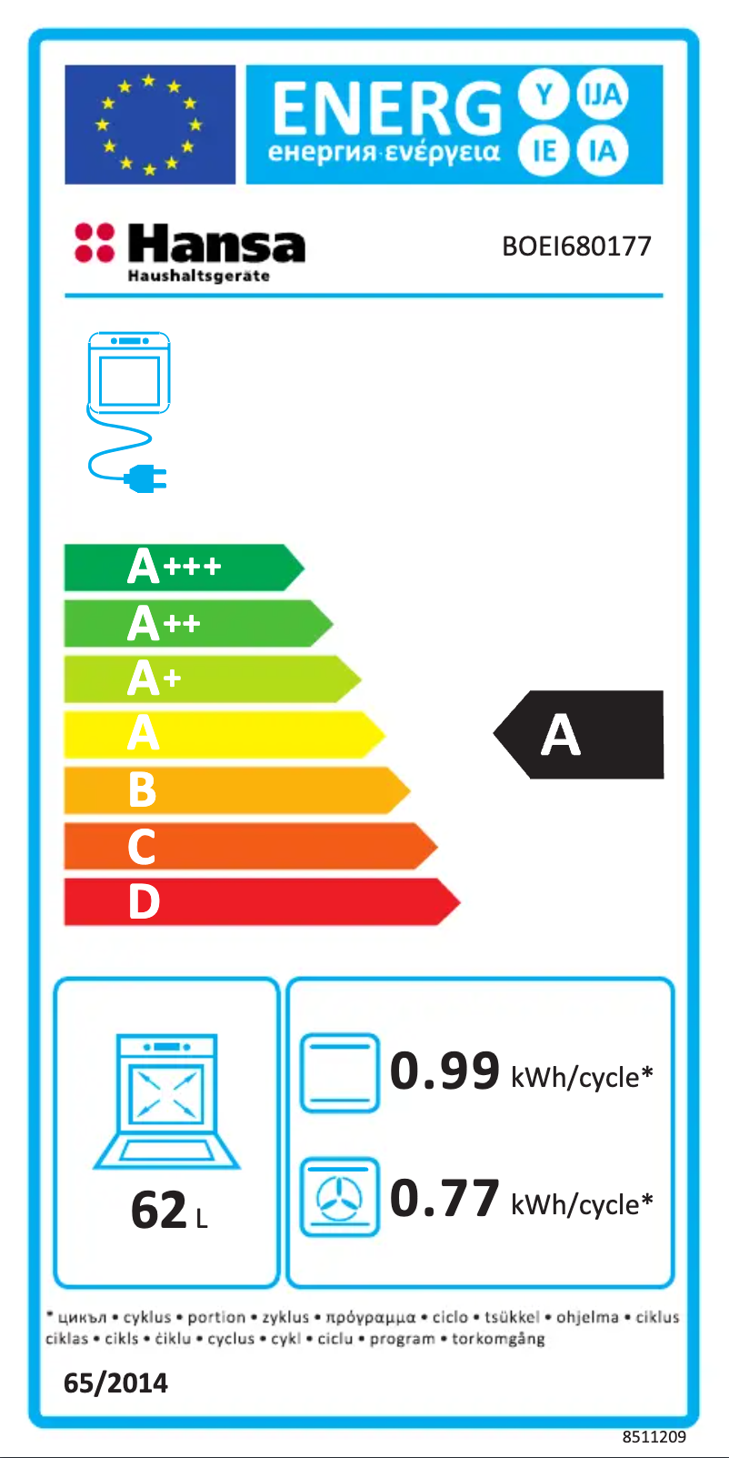 Página 1 del manual Manual de usuario Hansa BOEI680177