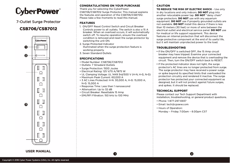 Imagen de la primera página del manual del dispositivo Essential CSB7012